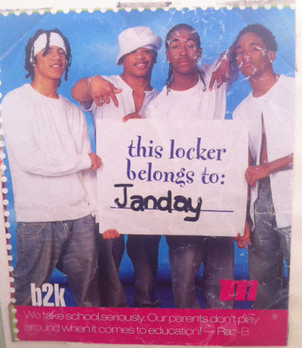 This picture was in my 7th grade diary. Did I write diary entries about B2K? You bet I did!